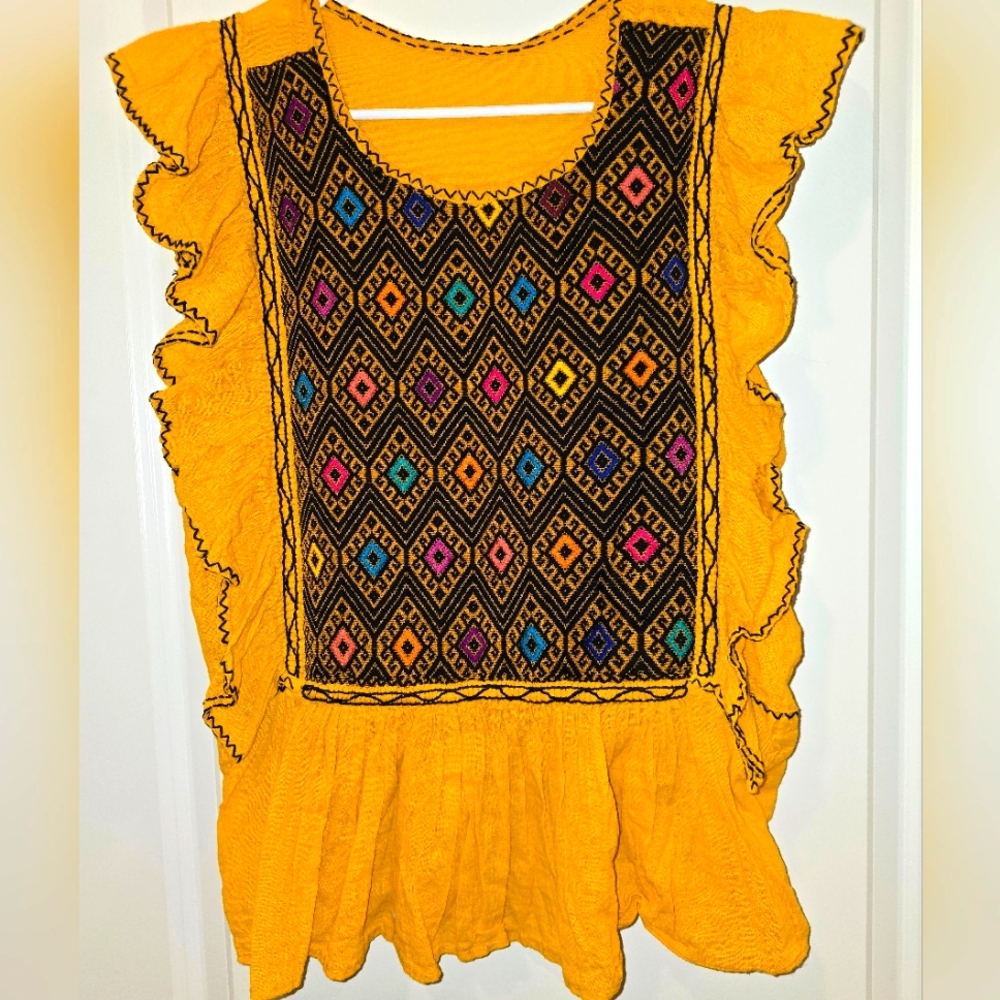 Telar San Andres larrainzar Top, Women's Blouse